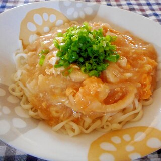 大根と卵のあんかけうどん